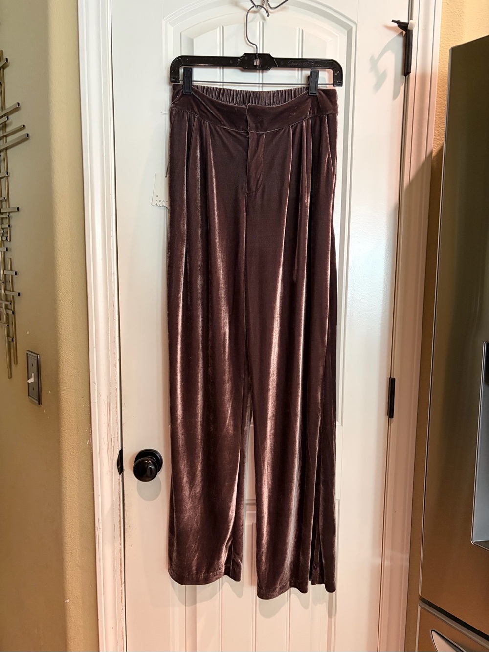 A New Day Velvet High Rise Wide Leg Trousers